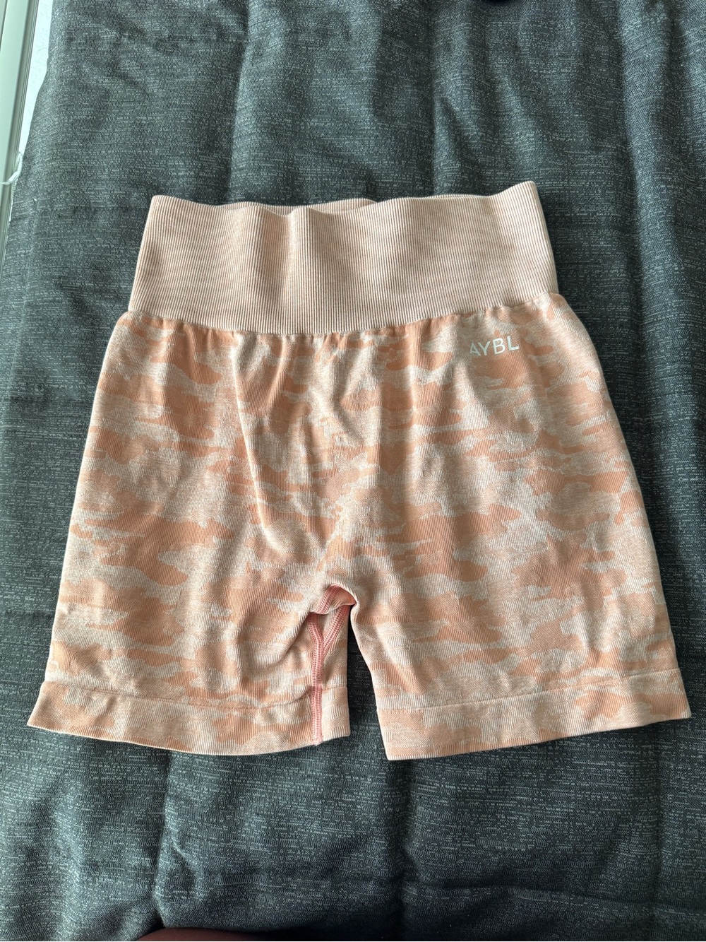 AYBL Peach Camo Seamless Bike Shorts